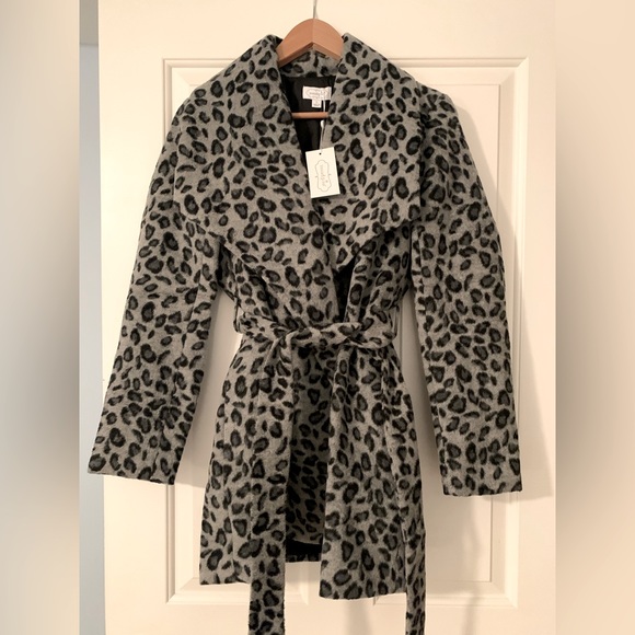 COPY - Mud Pie Leopard Print Coat - Picture 2 of 3